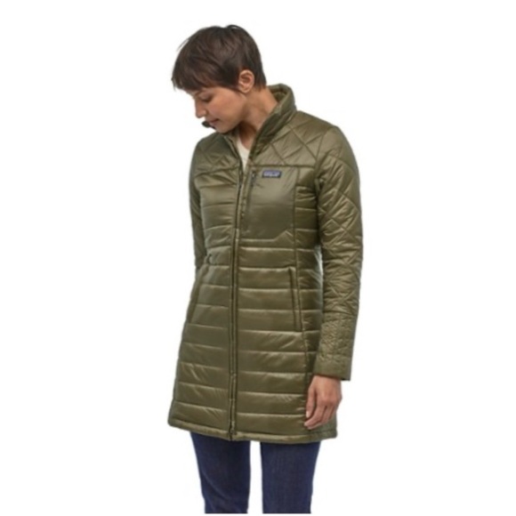 Patagonia Radalie Women’s Olive Green Quilted Puffer Coat - Picture 3 of 4